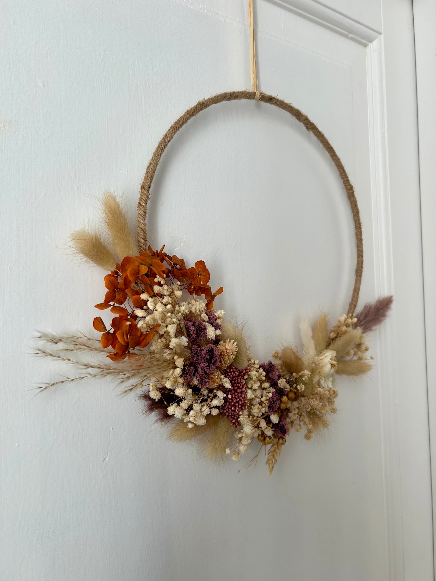 Couronne de fleurs séchées - Elise