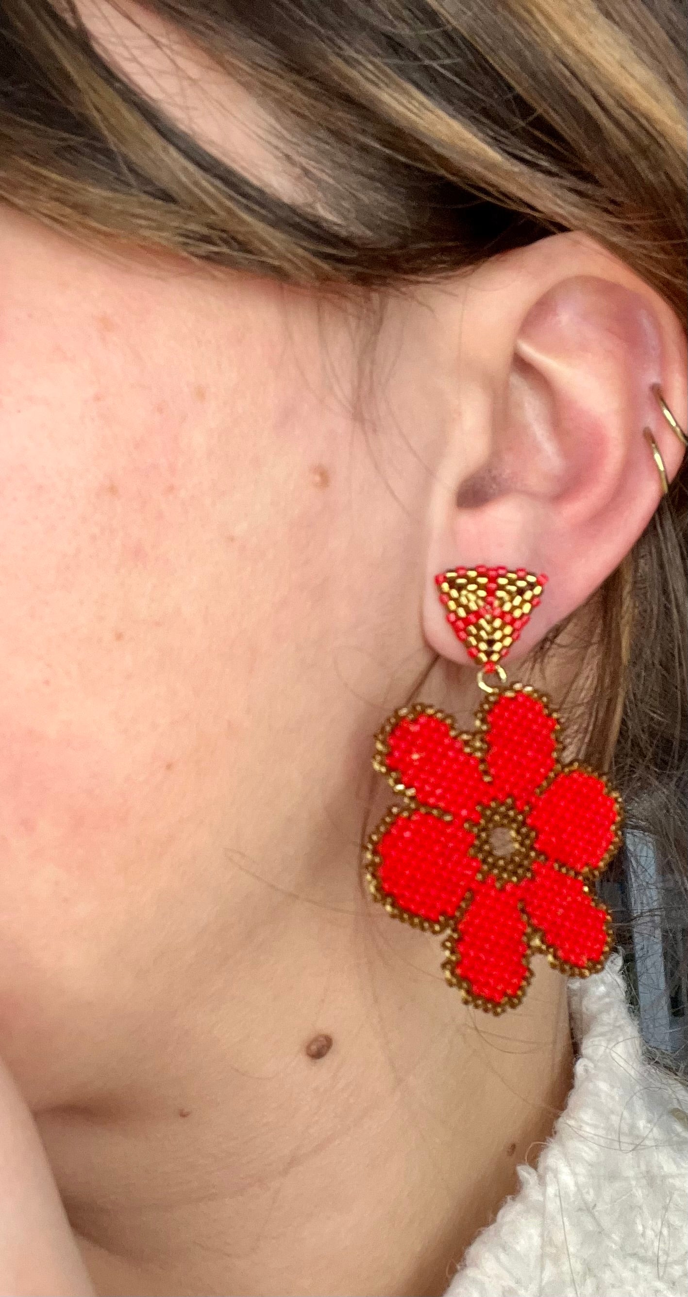 Boucles d’Oreilles - Flore