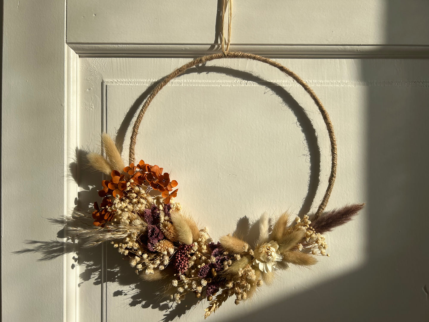 Couronne de fleurs séchées - Elise