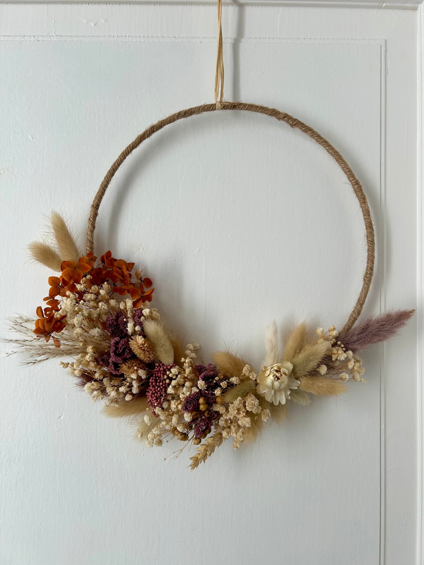 Couronne de fleurs séchées - Elise