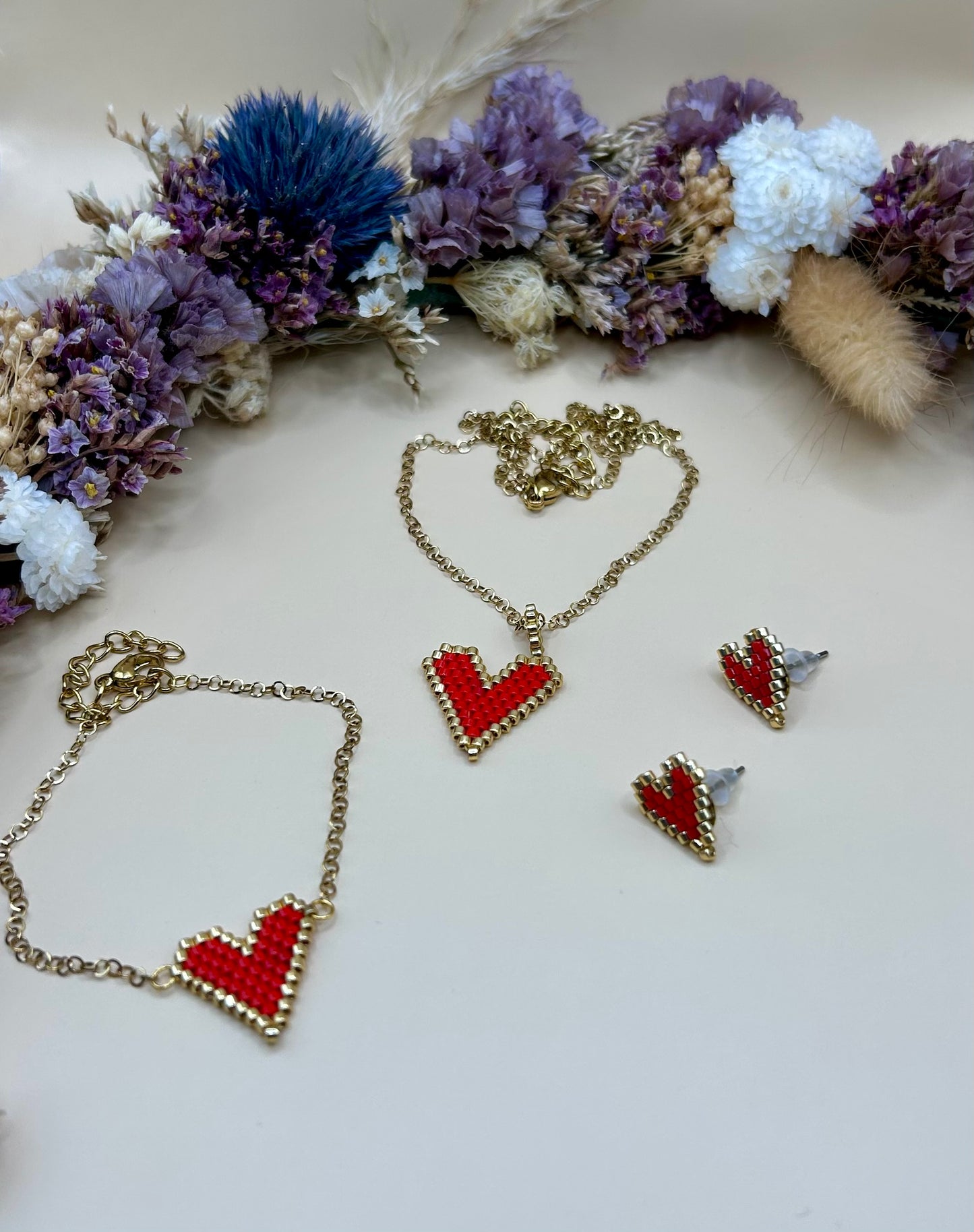 Parure cœur - Louna