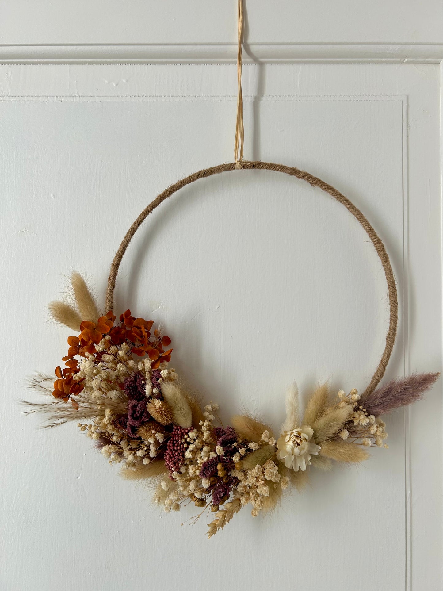 Couronne de fleurs séchées - Elise