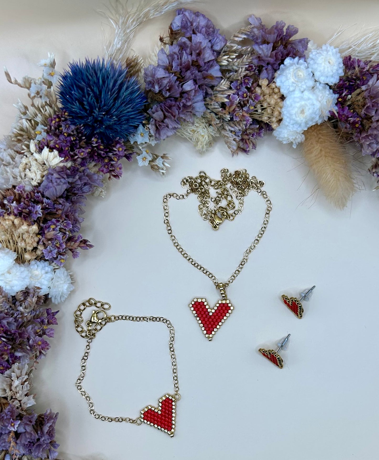 Parure cœur - Louna
