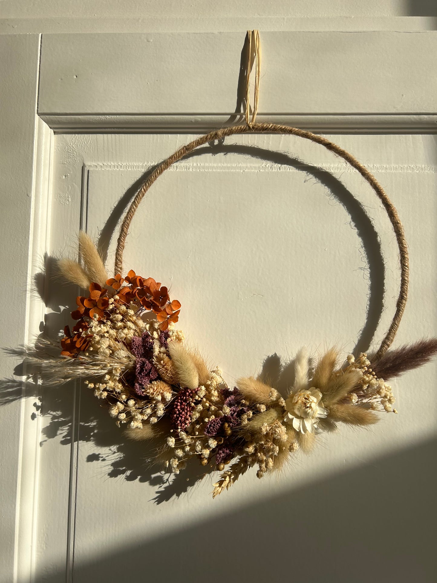 Couronne de fleurs séchées - Elise