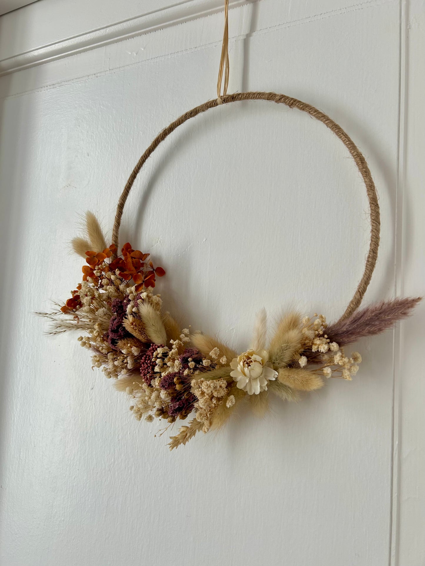 Couronne de fleurs séchées - Elise