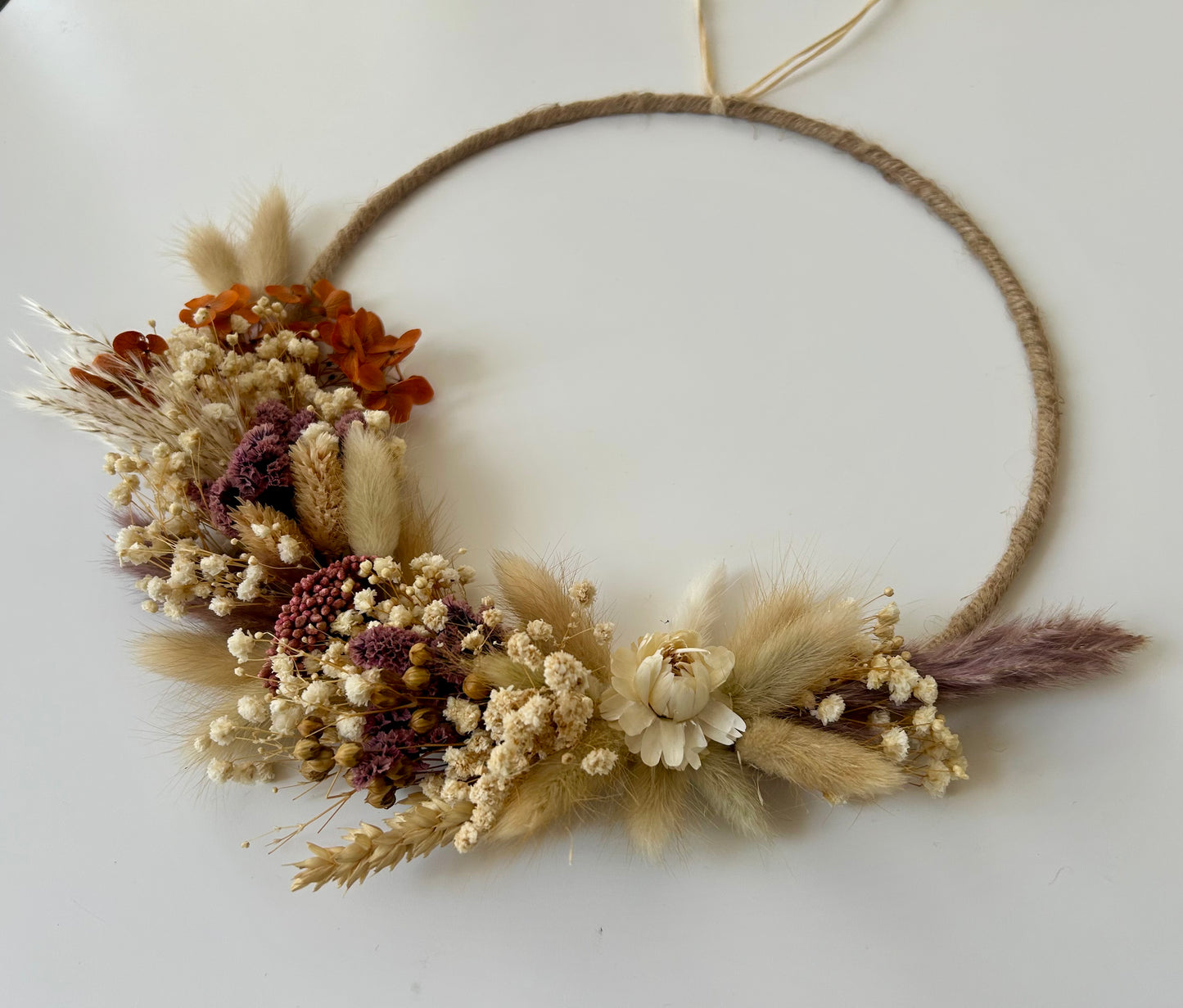 Couronne de fleurs séchées - Elise