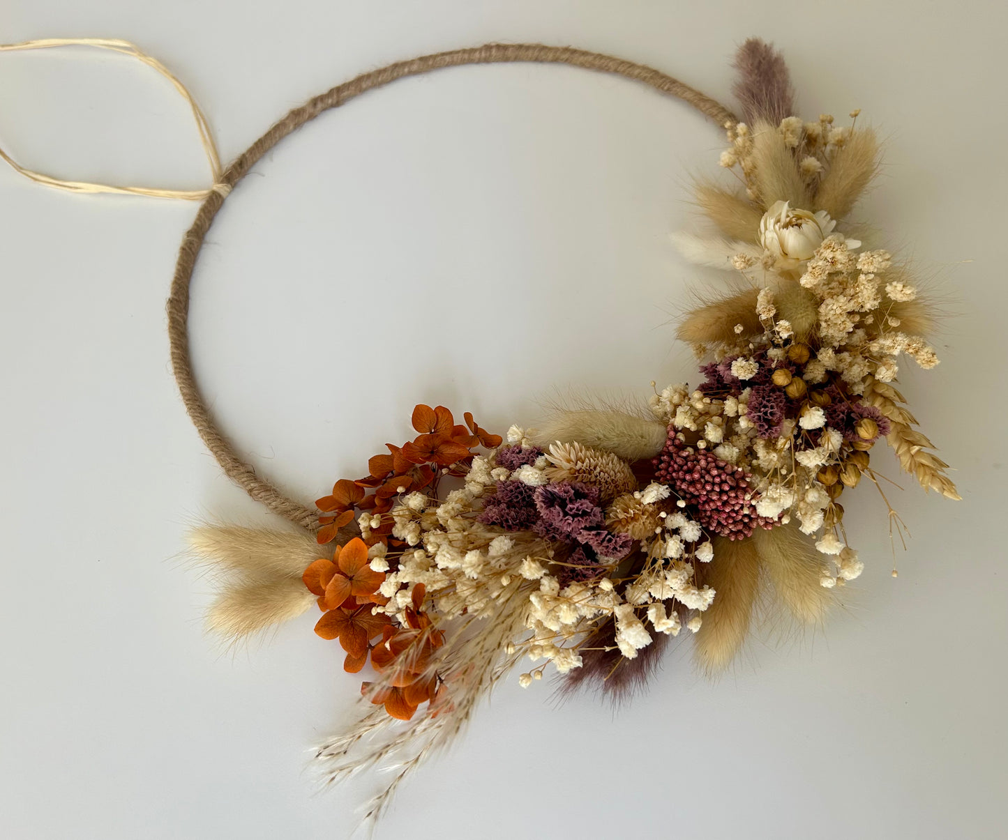 Couronne de fleurs séchées - Elise