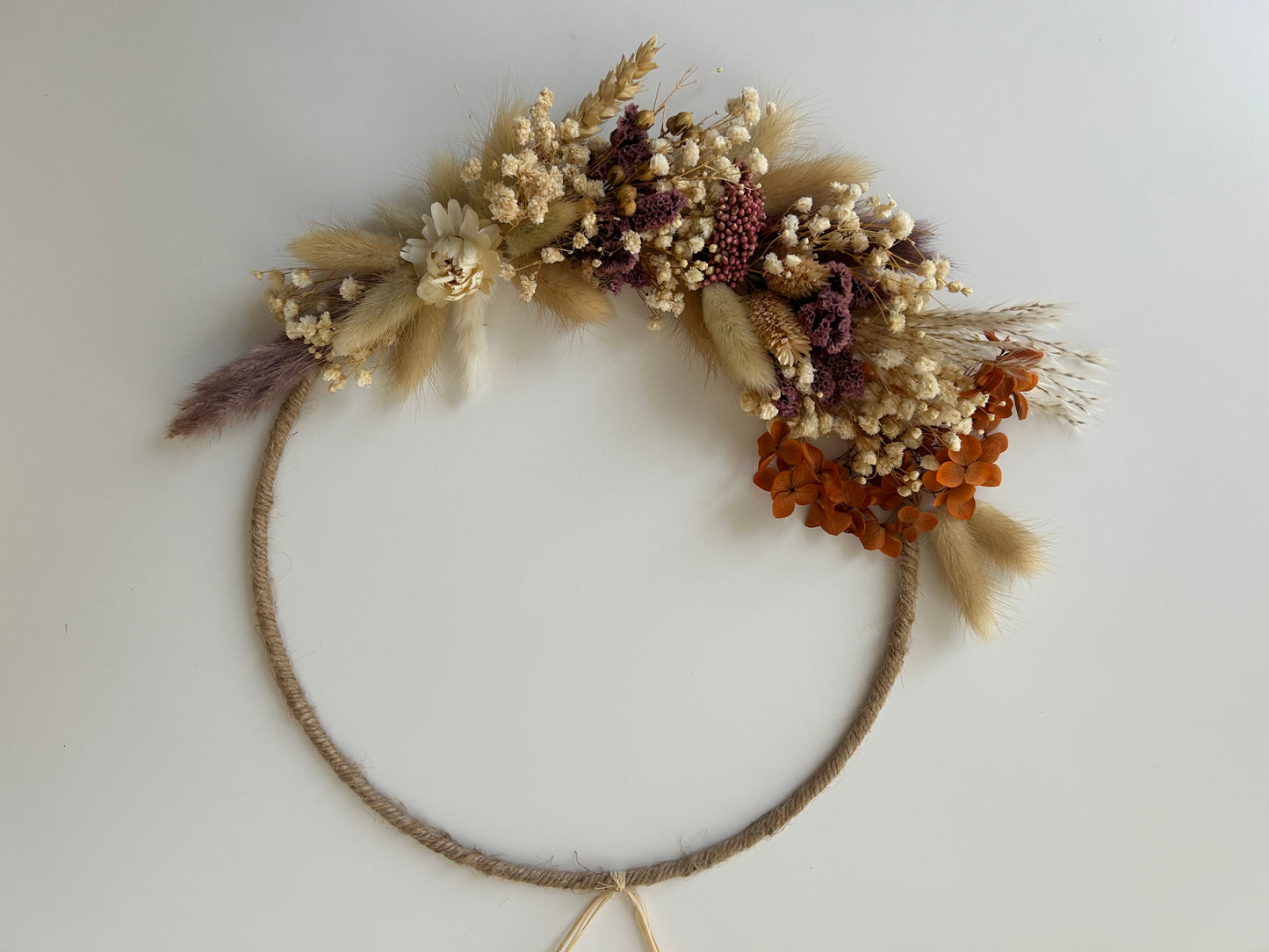 Couronne de fleurs séchées - Elise